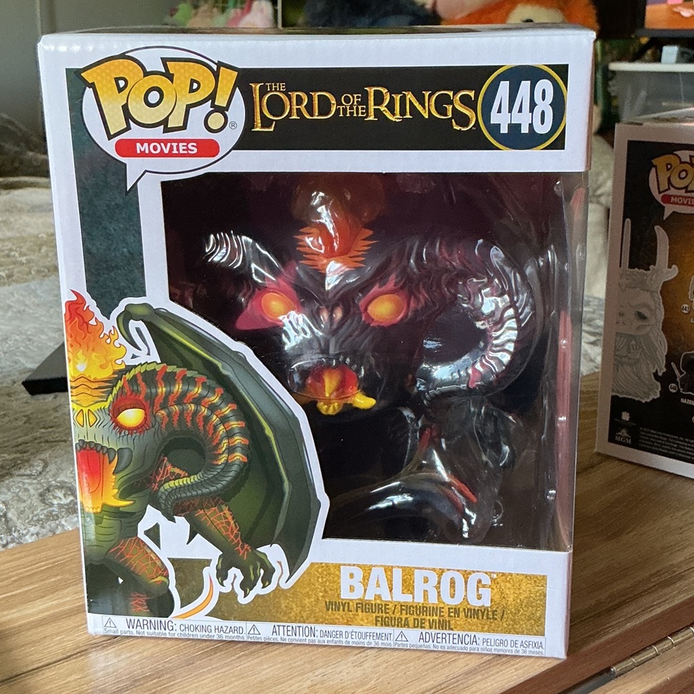 Funko 448,  Balrog Figure with Fiery Red and Orange Accents